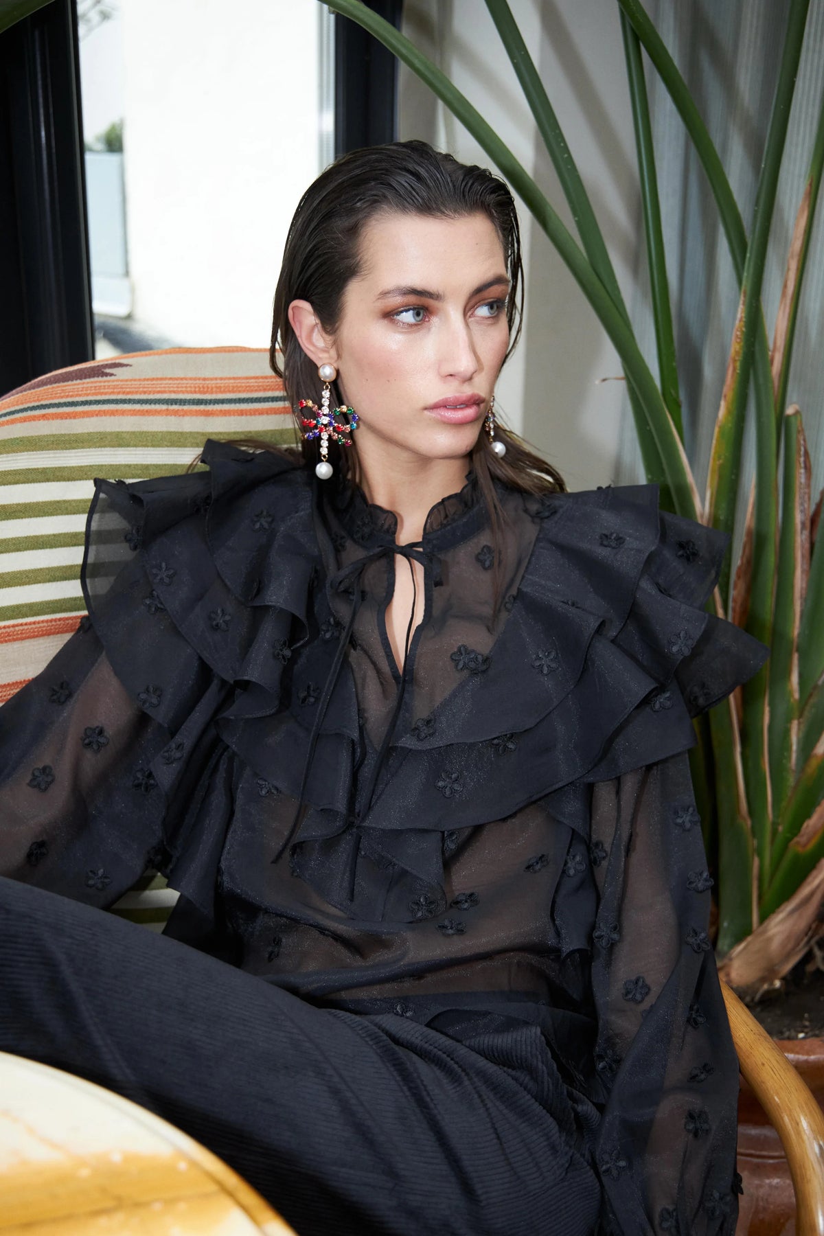 Sylvia Blouse - Black