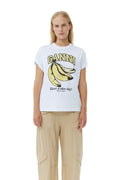 Basic Jersey Banana Relaxed T-Shirt - Bright White