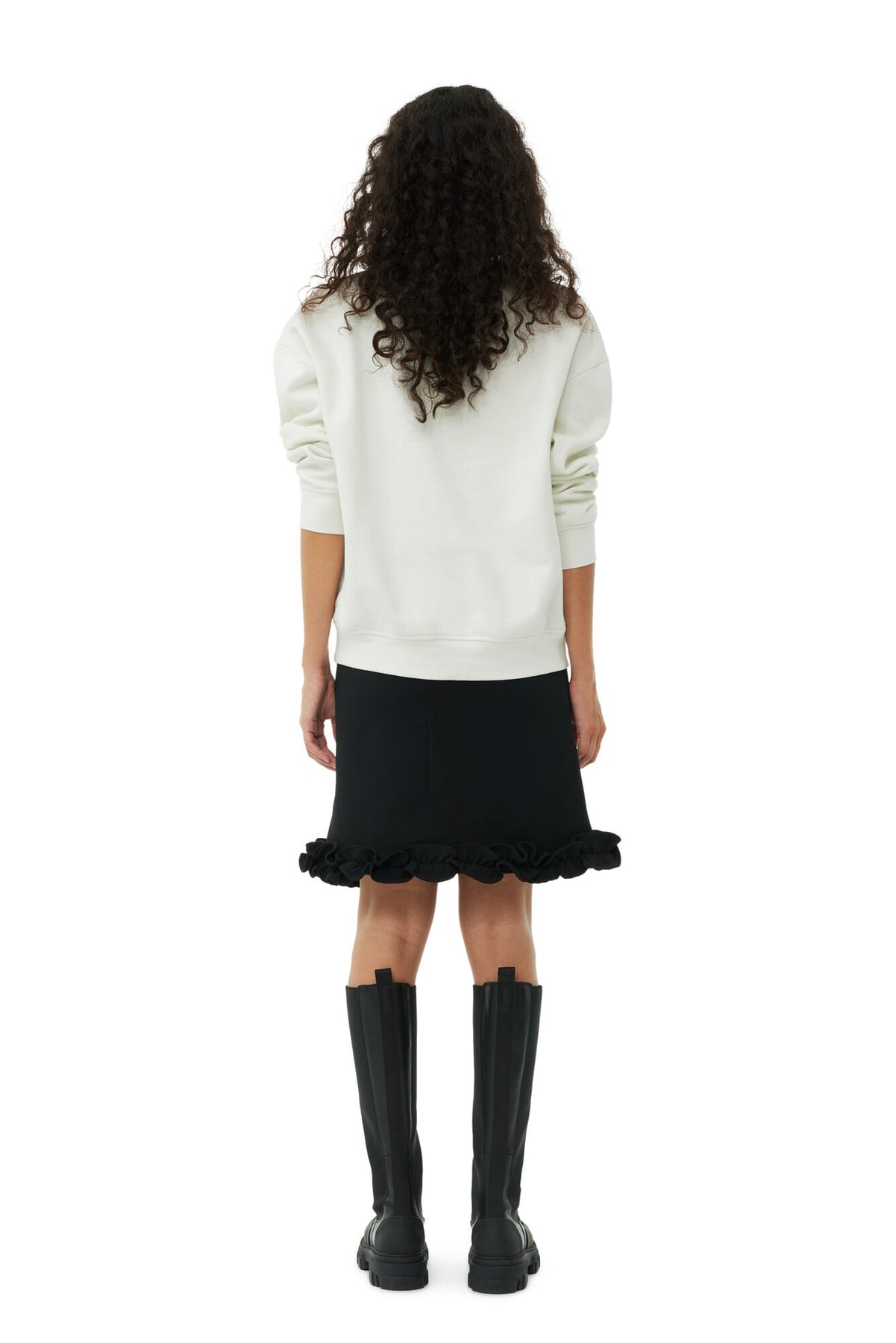 Isoli Ganni Oversized Sweatshirt - Egret