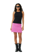 Soft Cotton Rib Tank Top - Black