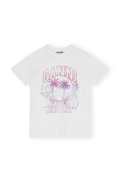 Basic Jersey Coctail Relaxed T-Shirt - Bright White