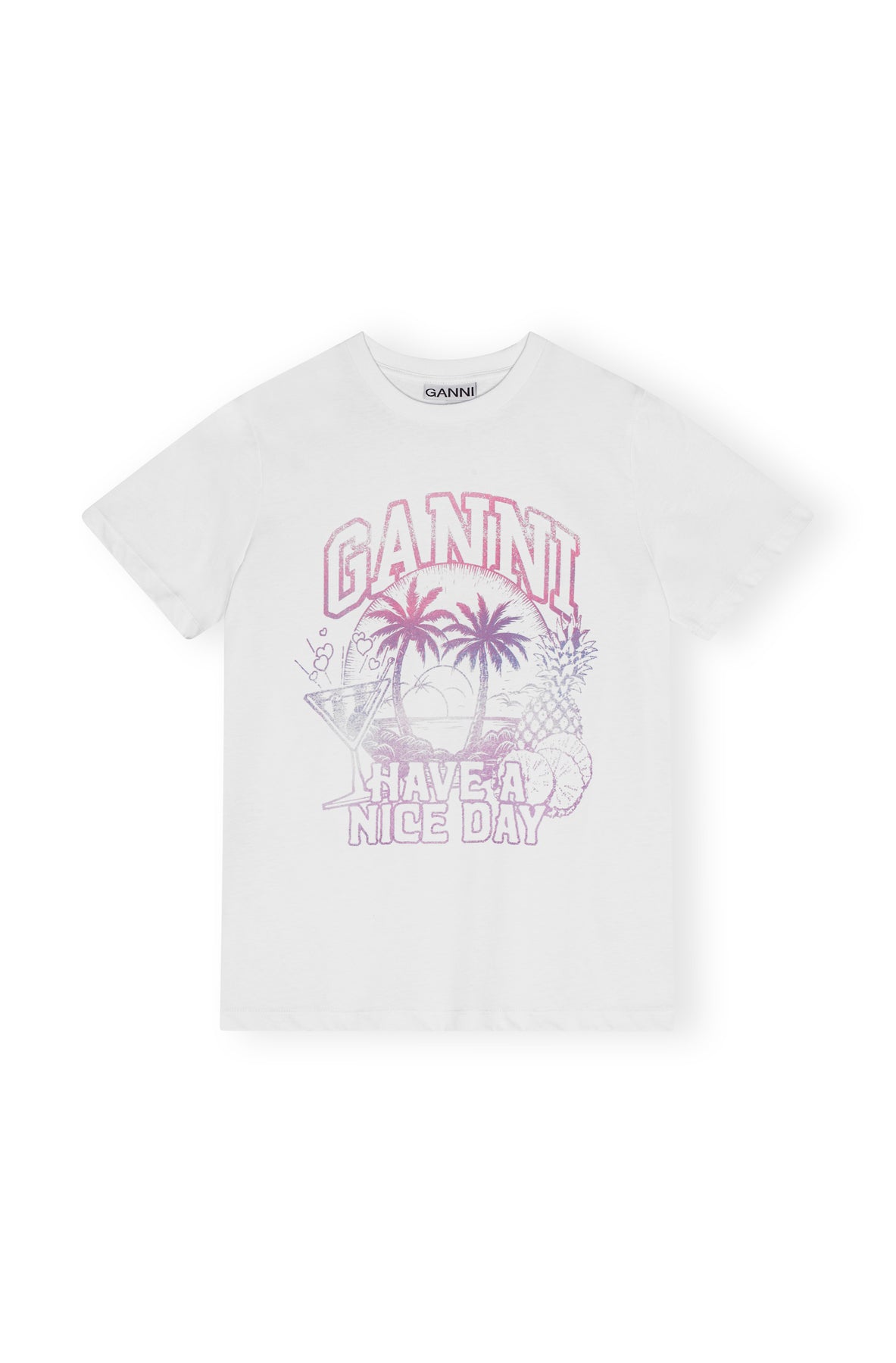 Basic Jersey Coctail Relaxed T-Shirt - Bright White