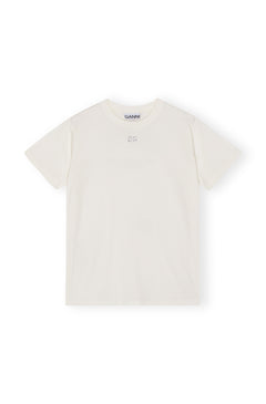 Basic Jersey Rhinestone Relaxed T-Shirt - Egret