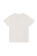 Basic Jersey Rhinestone Relaxed T-Shirt - Egret