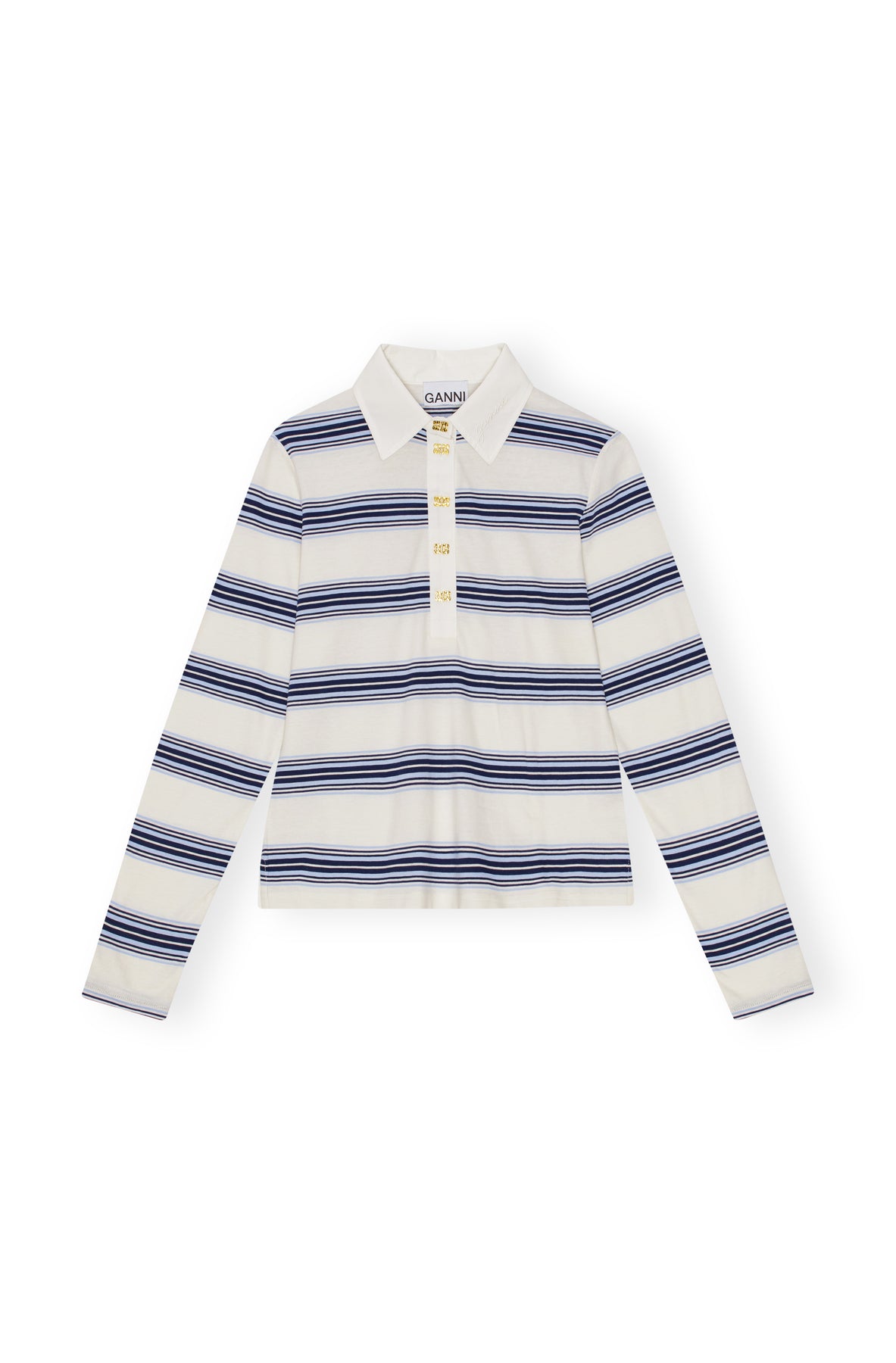 Thin Jersey Long Sleeve Polo - Multicolour