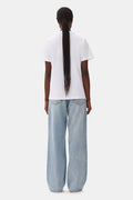 GANNI Basic Jersey Bunnies Relaxed T-Shirt - Bright White