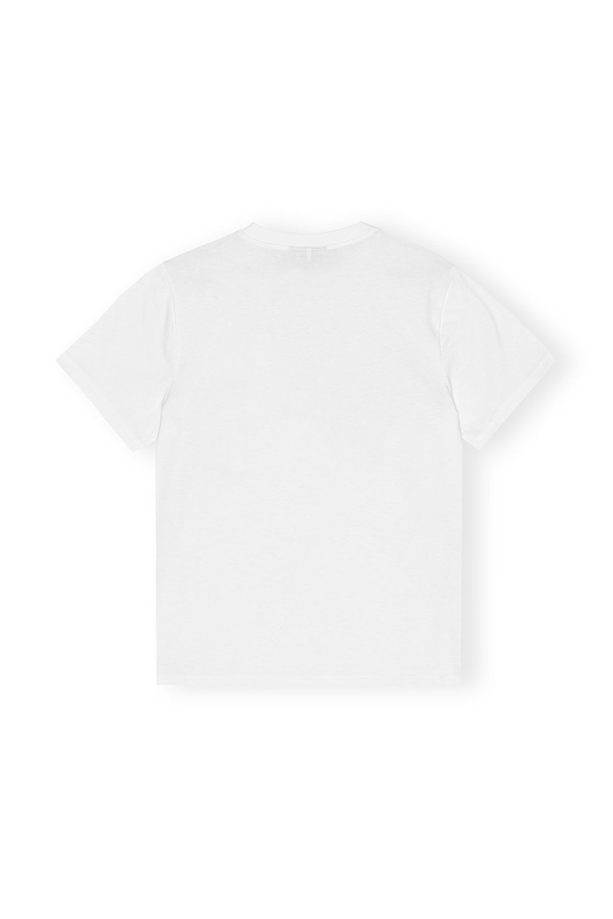 Ganni Basic Jersey Red Cherry Relaxed T-Shirt - Bright White
