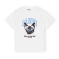 Basic Jersey Cat Relaxed T-Shirt - Bright White