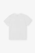 GANNI Basic Jersey Kittens Relaxed T-Shirt - Bright White