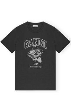 Basic Cotton Witch Relaxed T-Shirt - Phantom