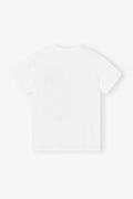 Basic Cotton Jersey Animals Relaxed T-Shirt - Vit