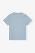 Basic Cotton Jersey Animals Relaxed T-Shirt - Chambray Blue