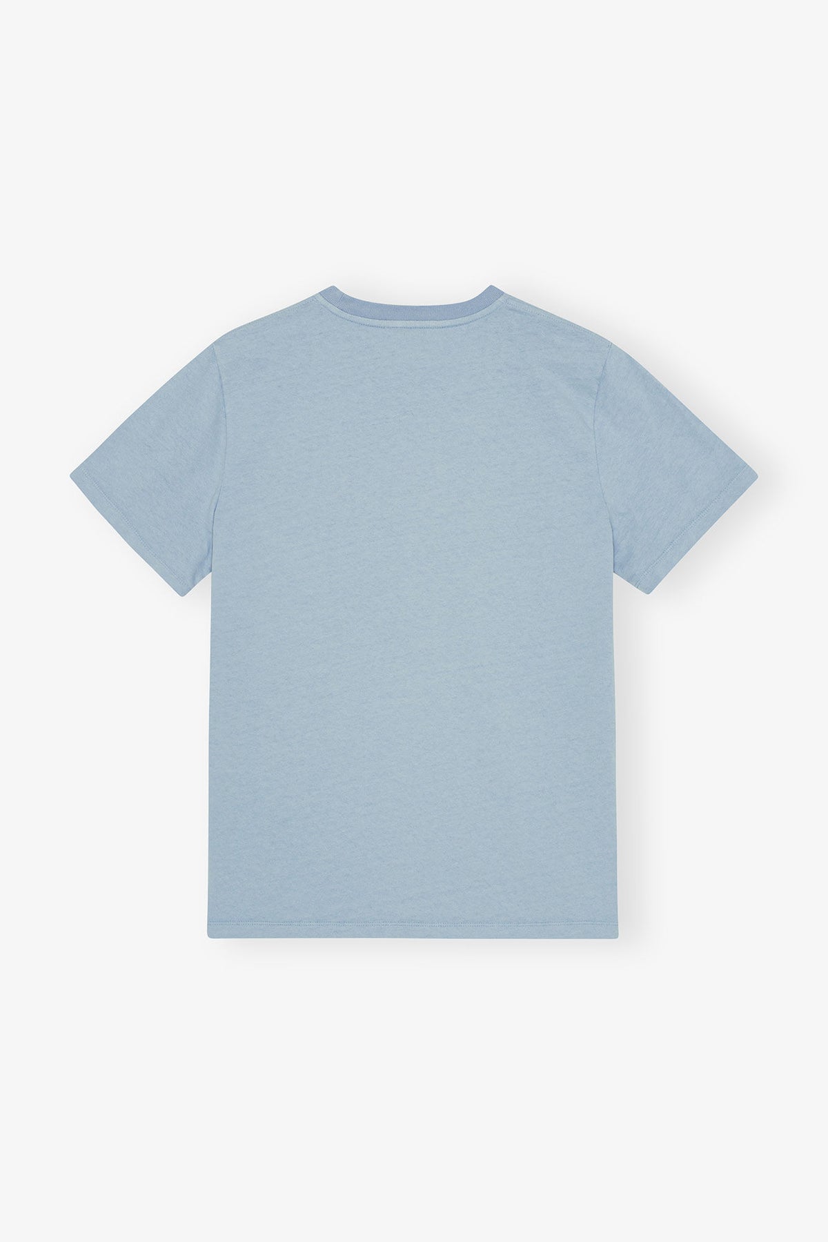 Basic Cotton Jersey Animals Relaxed T-Shirt - Chambray Blue
