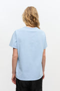 Basic Cotton Jersey Animals Relaxed T-Shirt - Chambray Blue