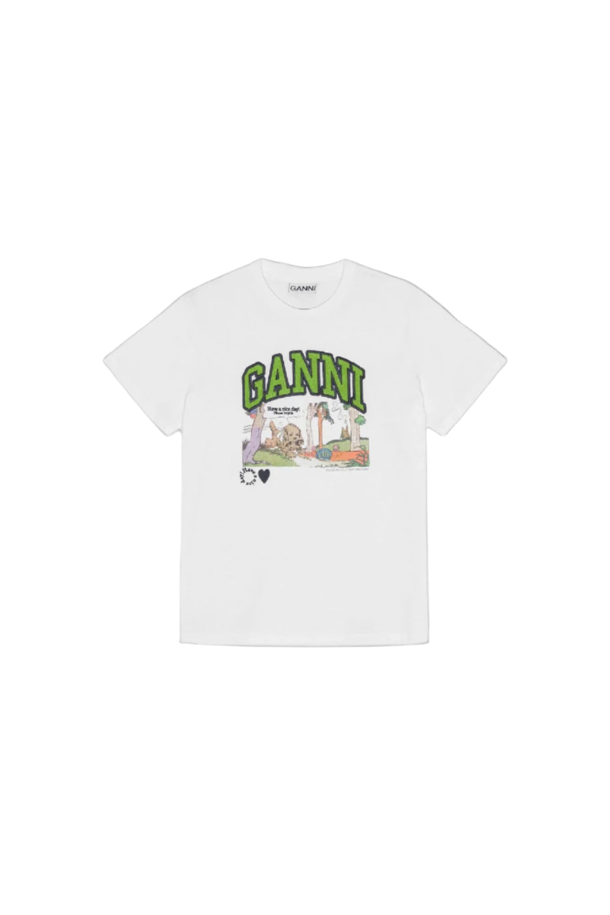 Basic Jersey Poppy C Relaxed T-Shirt - Bright White