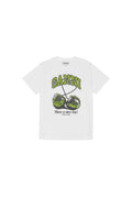 Basic Jersey Green Cherry Relaxed T-Shirt - Bright White