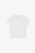Basic Jersey Green Cherry Relaxed T-Shirt - Bright White