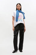 Basic Cotton Jersey Neon Kitty T-Shirt - Bright White