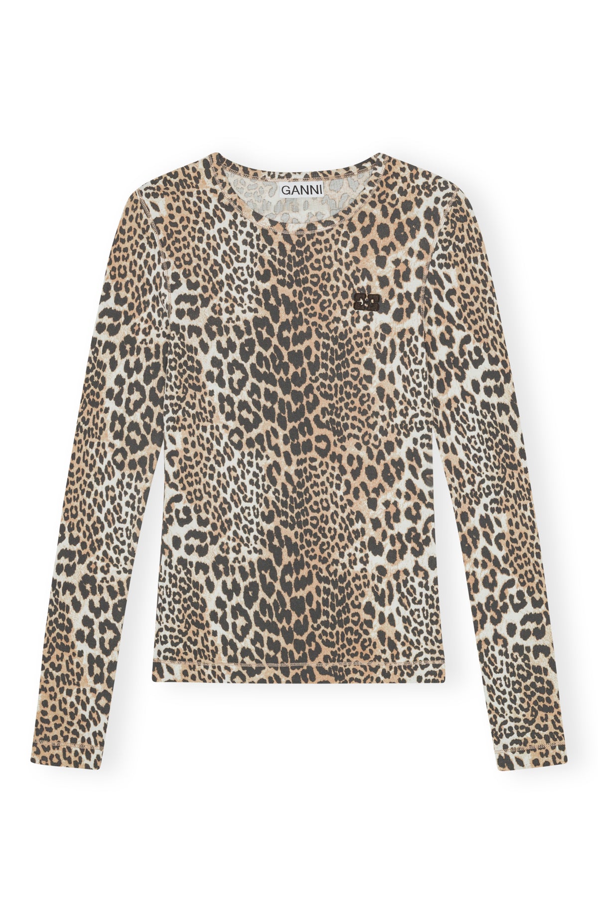 Soft Cotton Rib Leo Long Sleeve - Leopard