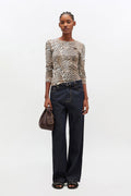 Soft Cotton Rib Leo Long Sleeve - Leopard