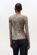 Soft Cotton Rib Leo Long Sleeve - Leopard