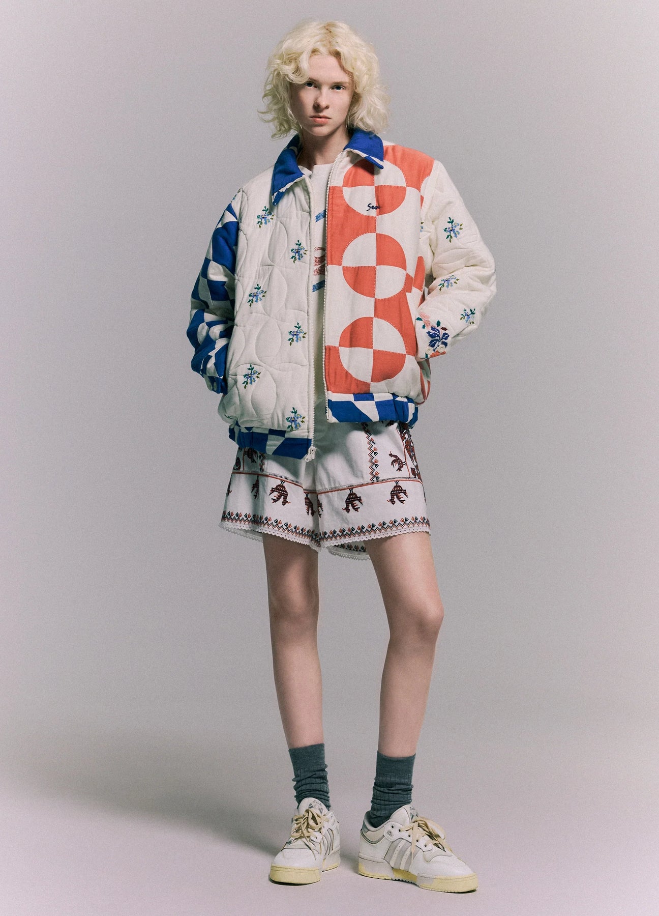 Tanya Patchwork Long Sleeve Jacket - Multi