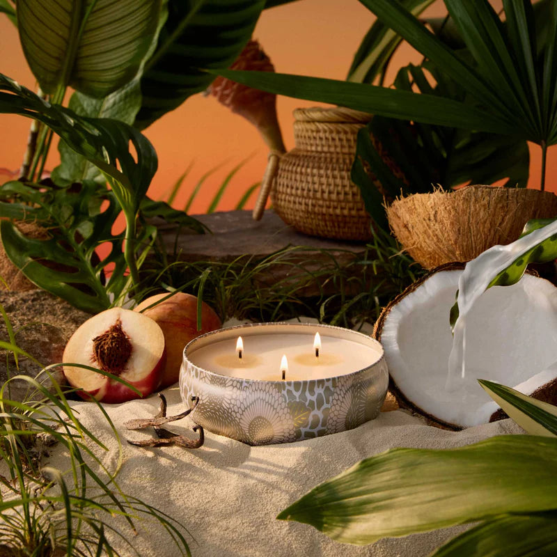 3 Wick Tin Candle - Tahitian Coconut Vanilla