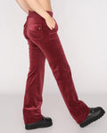 Del Ray Classic Velour Pant Pocket - Tawny Port