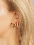 Petite Edge Hoops - Guld