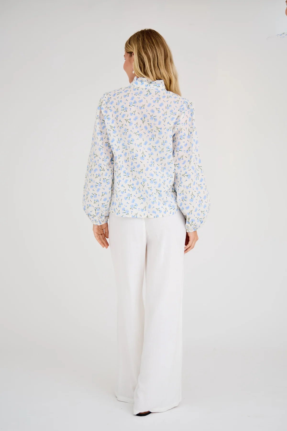 Tiffany Skjorta - White/Blue
