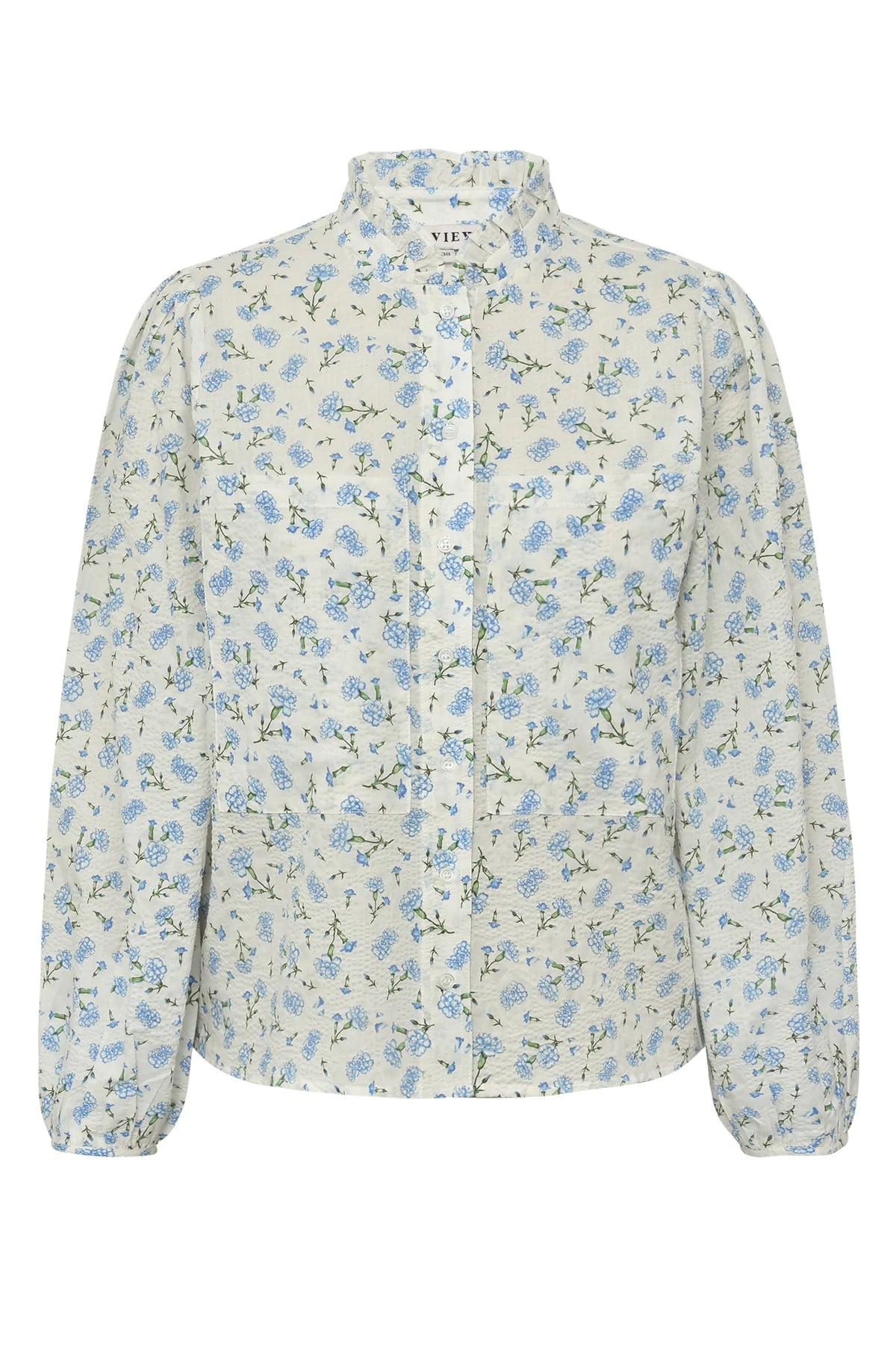 Tiffany Skjorta - White/Blue