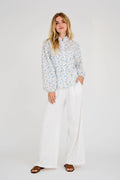 Tiffany Skjorta - White/Blue