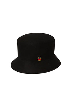 Tina Felted Bucket Hat - Black