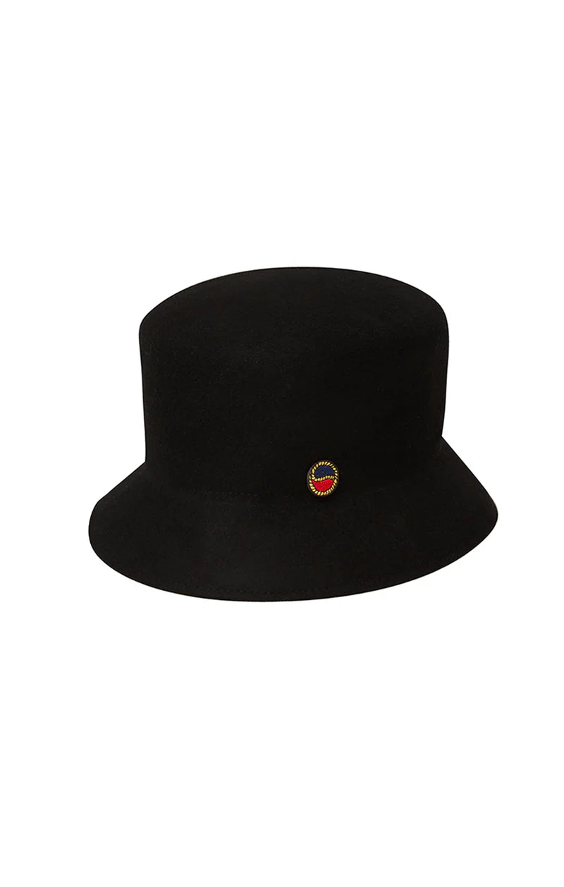 Tina Felted Bucket Hat - Svart
