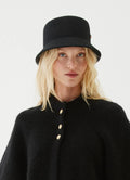 Tina Felted Bucket Hat - Svart
