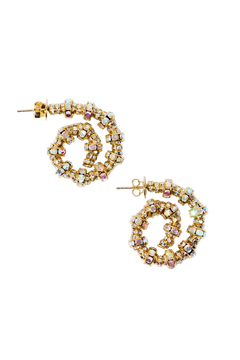 Tiny Spiral Hoops - Gold