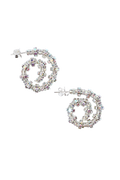 Tiny Spiral Hoops - Silver