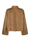 Tirsa Faux Suede Jacka - Cognac