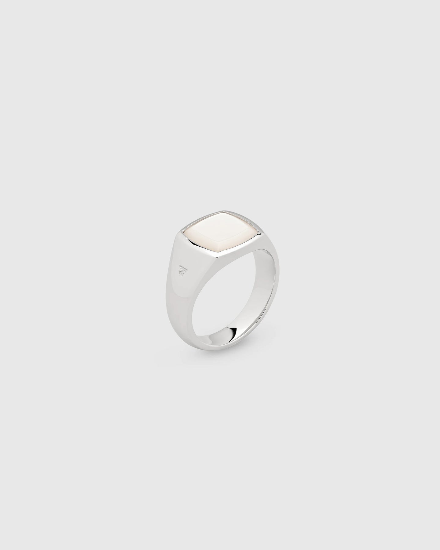 Kay Ring White Mother Of Pearl - Silver