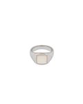Kay Ring White Mother Of Pearl - Silver
