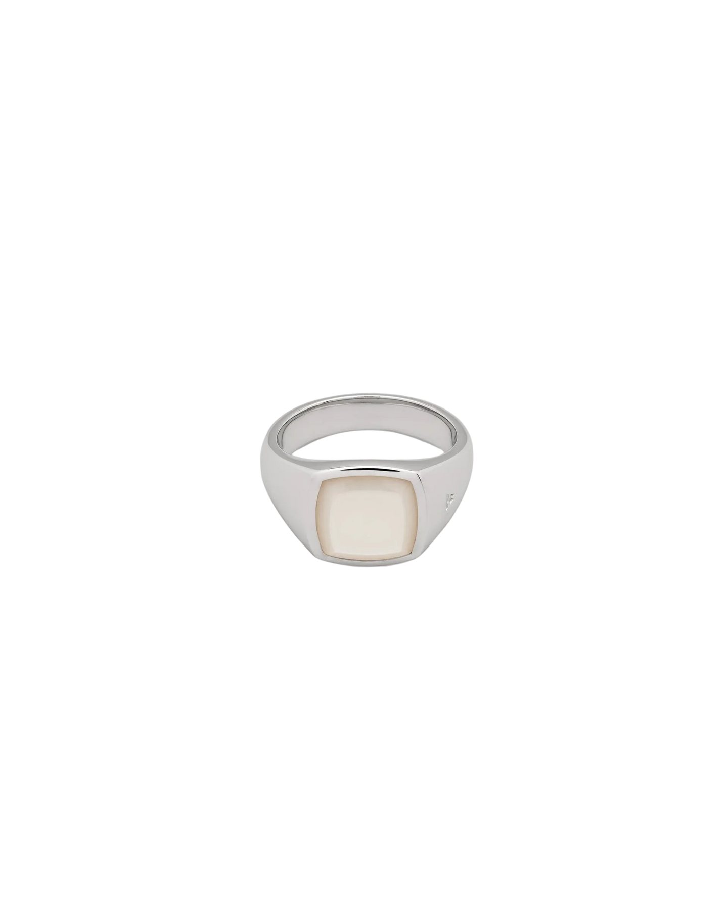 Kay Ring White Mother Of Pearl - Silver