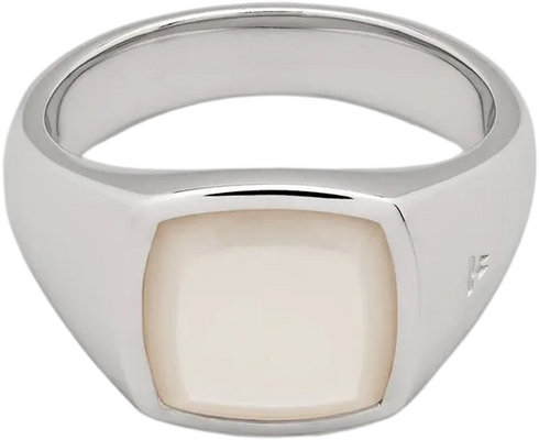 Kay Ring White Mother Of Pearl - Silver