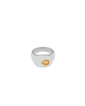 Mined Ring Small Diamond - Silver