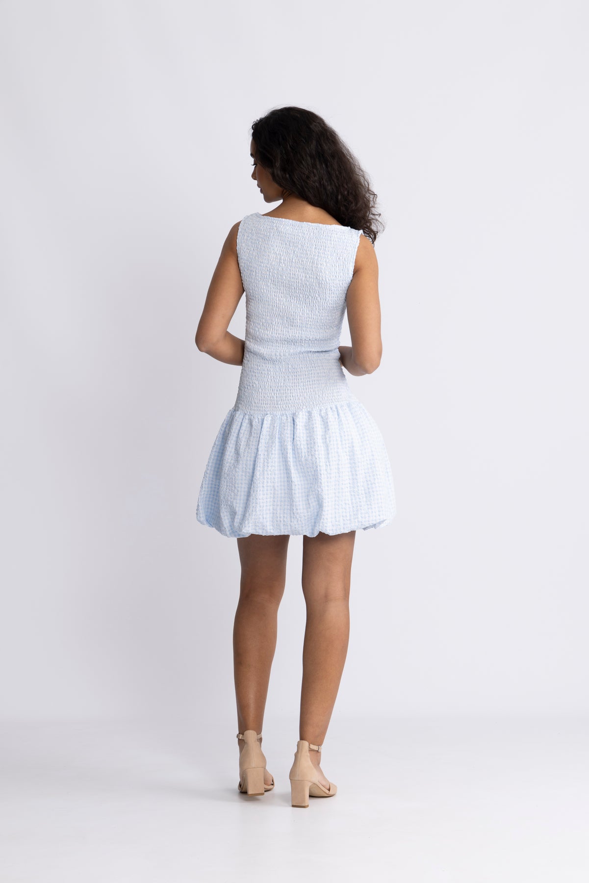 Tora Smock Dress - Blå