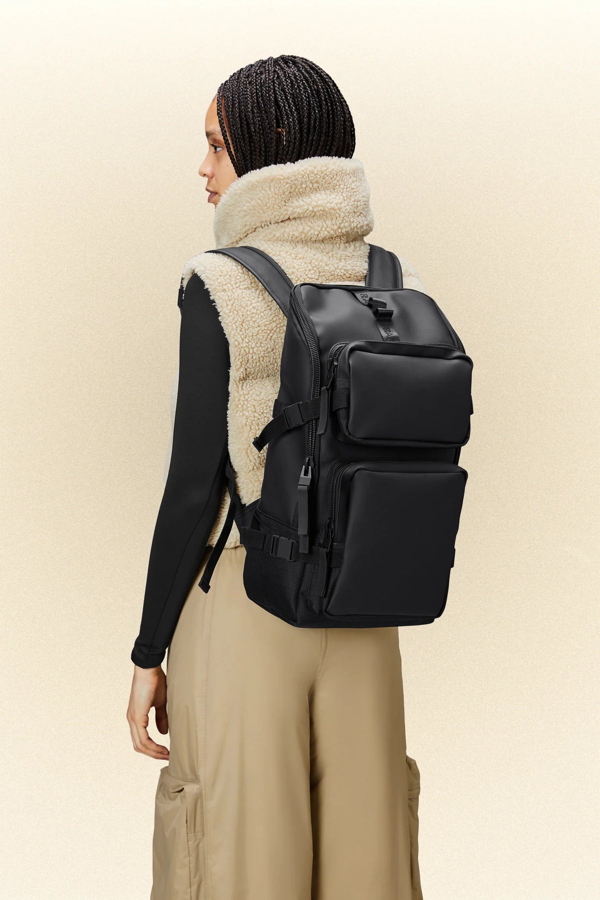 Rains Trail Cargo Ryggsäck - Svart