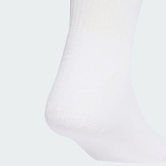Trefoil Cushion Crew Socks 6-Pack - White