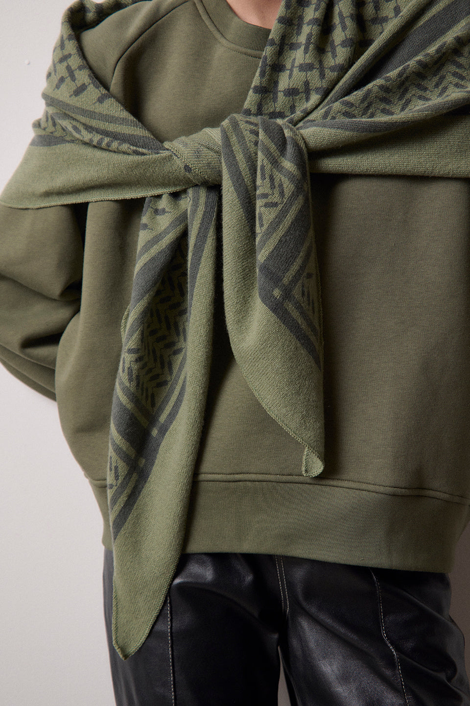 Triangle Trinity Cashmere - Moss/Asphalt