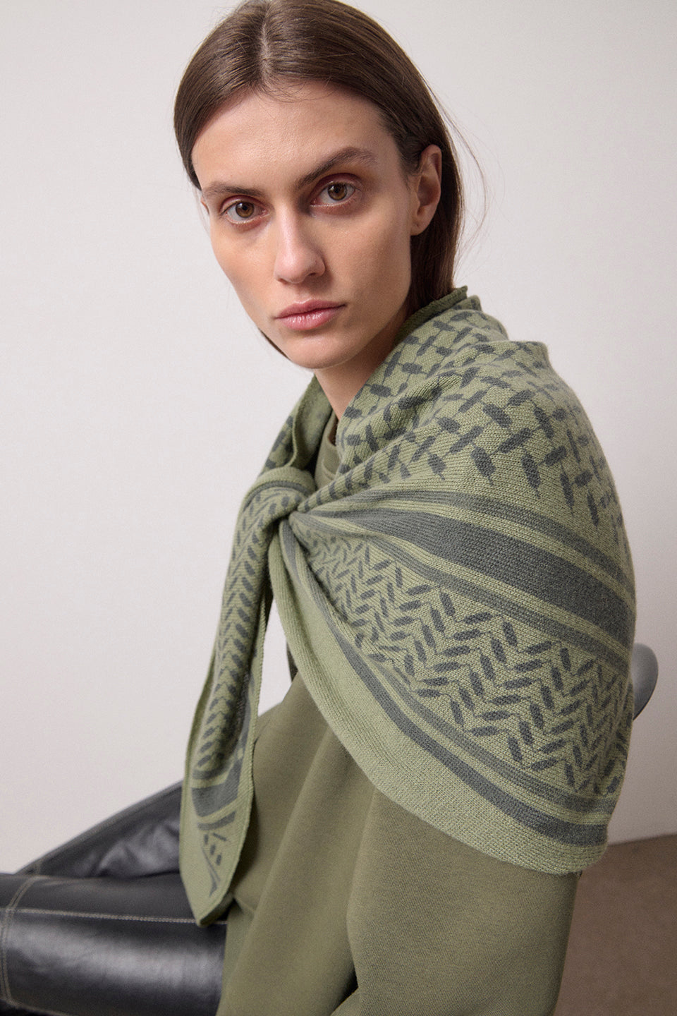 Triangle Trinity Cashmere - Moss/Asphalt