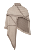 Triangle Scarf - Beige / Brown