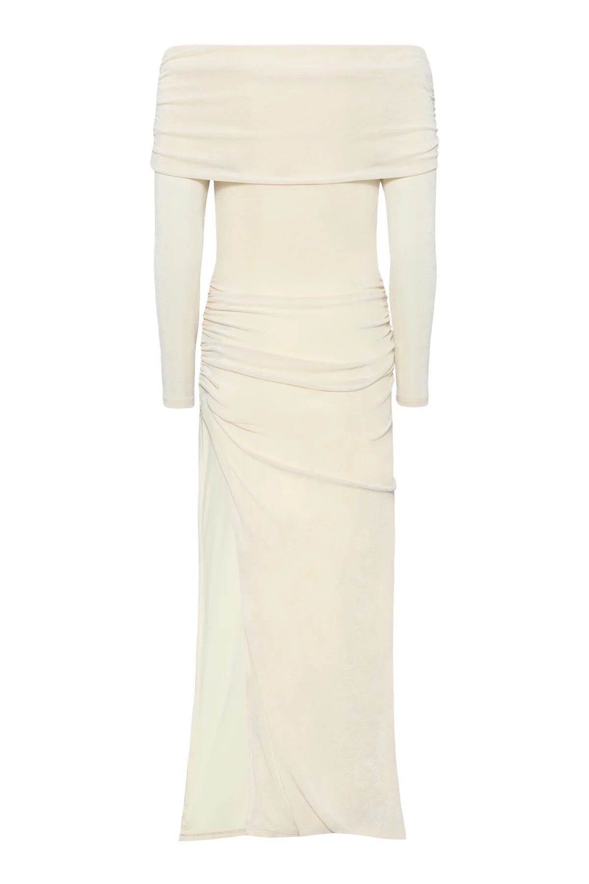 Turn Up Dress - Krämvit